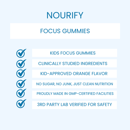 Nourify - Gomitas para la concentración infantil