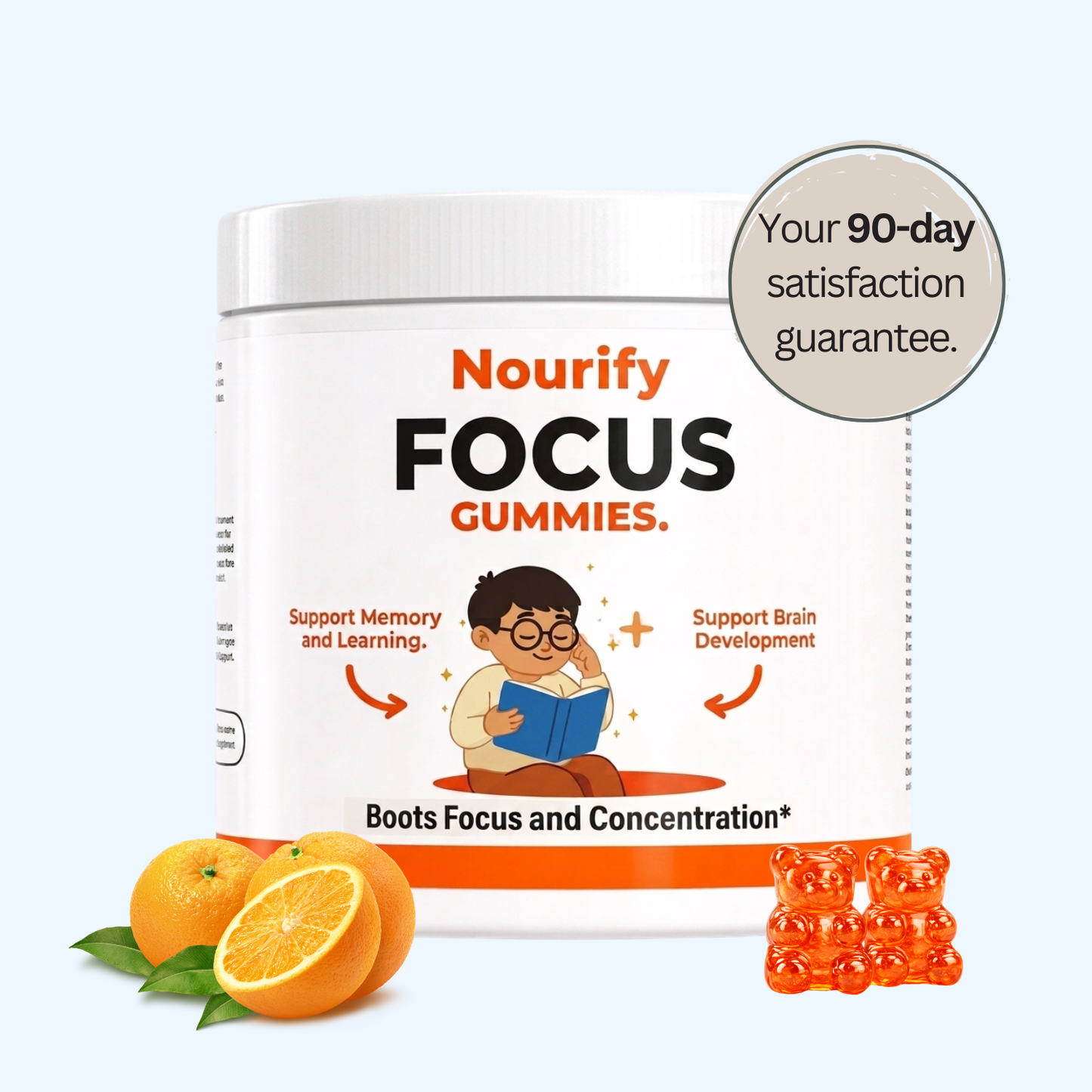 Nourify - Gomitas para la concentración infantil